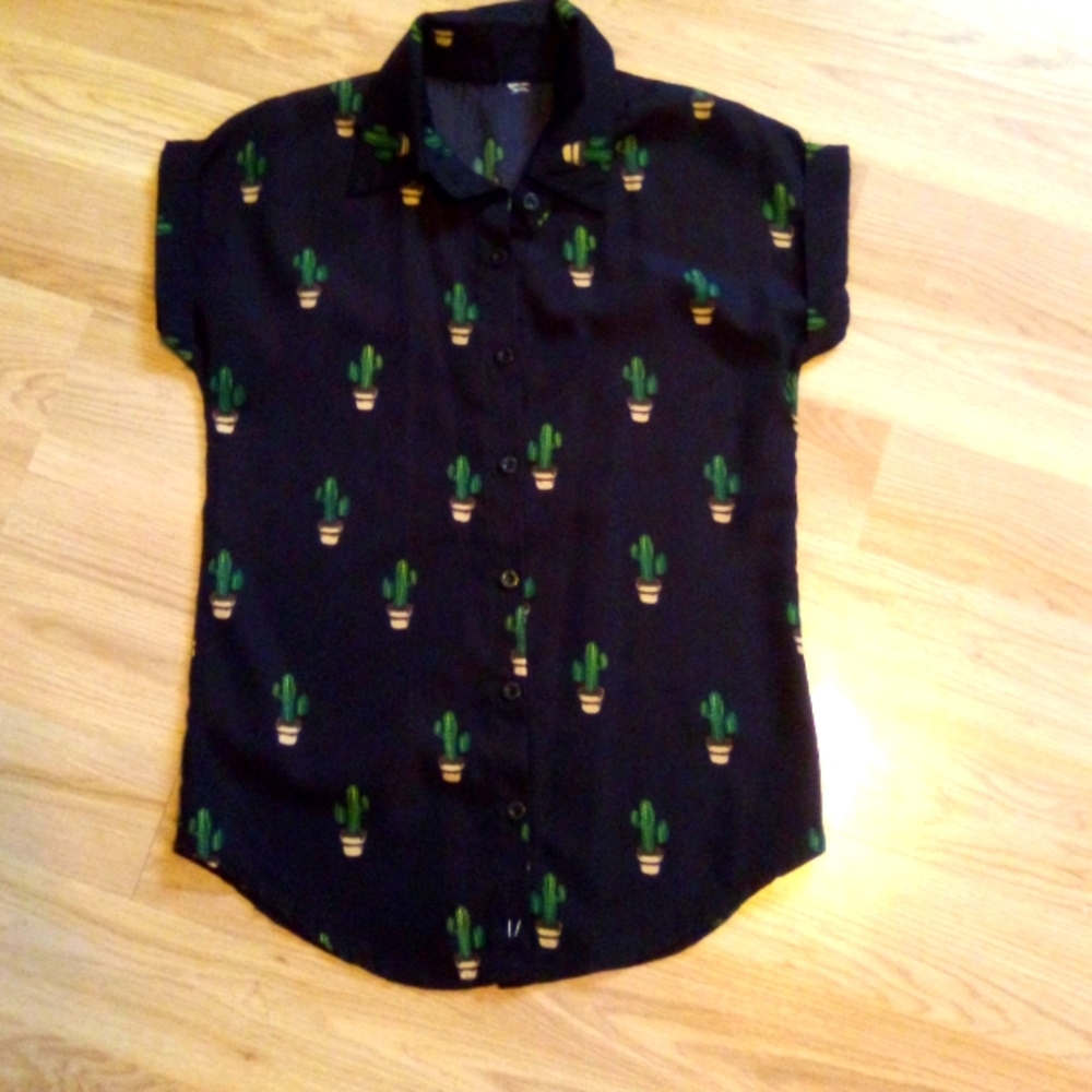 Cactus black shirt